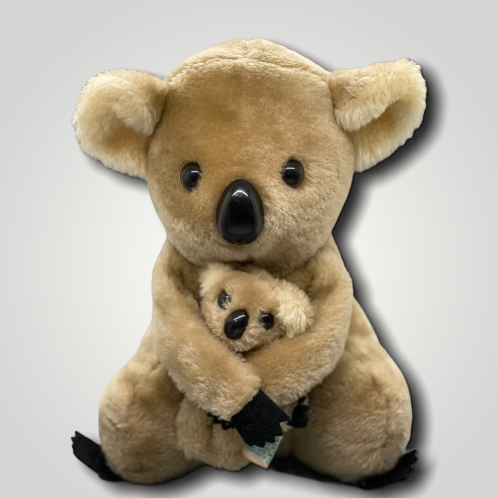 Dakin Plush Koala Mama and Baby 1978